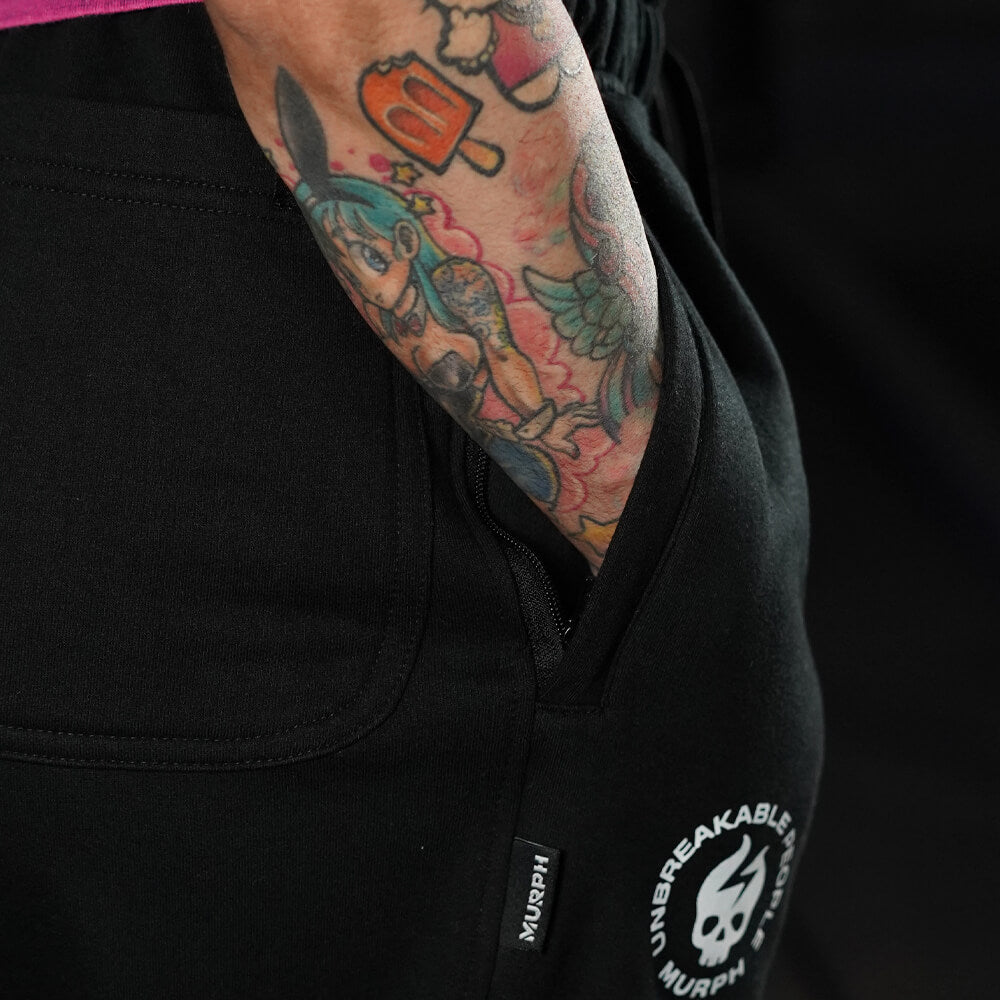Premium Oversize Jogger Skull + Lifting Dept - Black