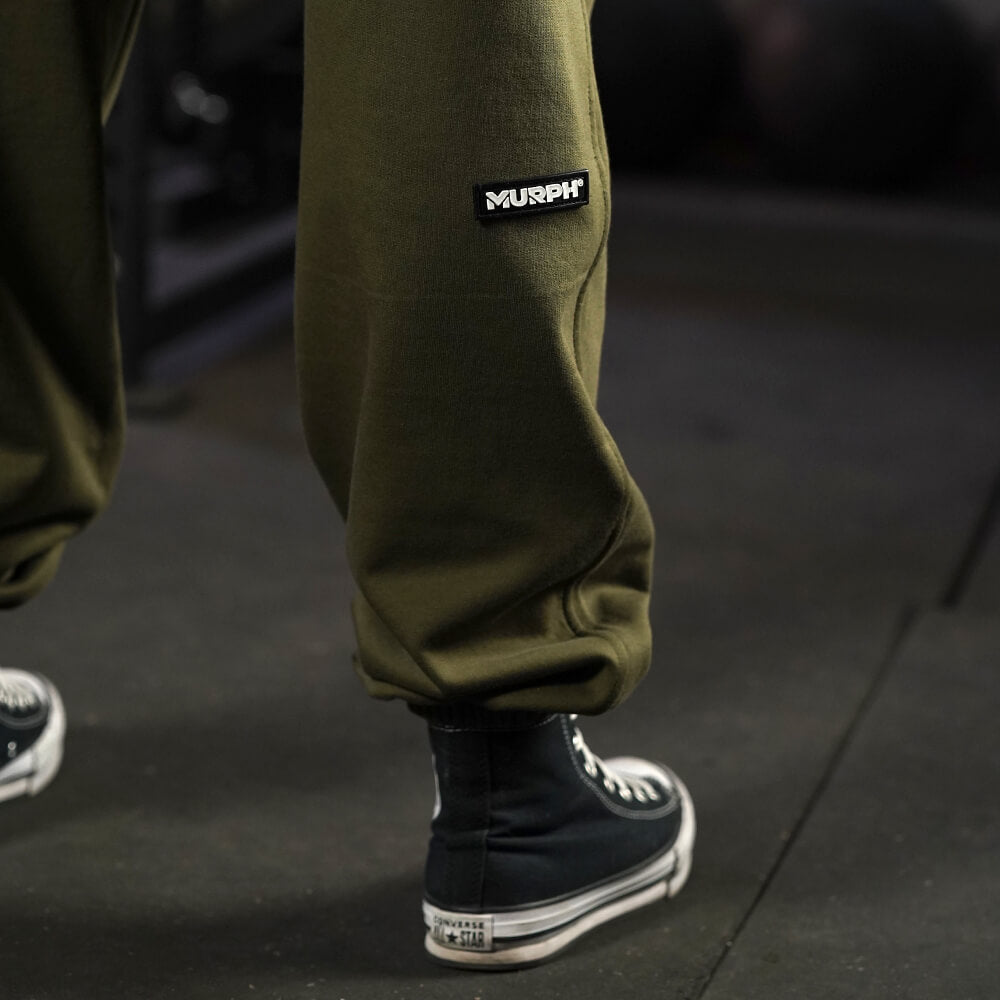 Premium Oversize Jogger Skull + Lifting Dept - Tactical Green