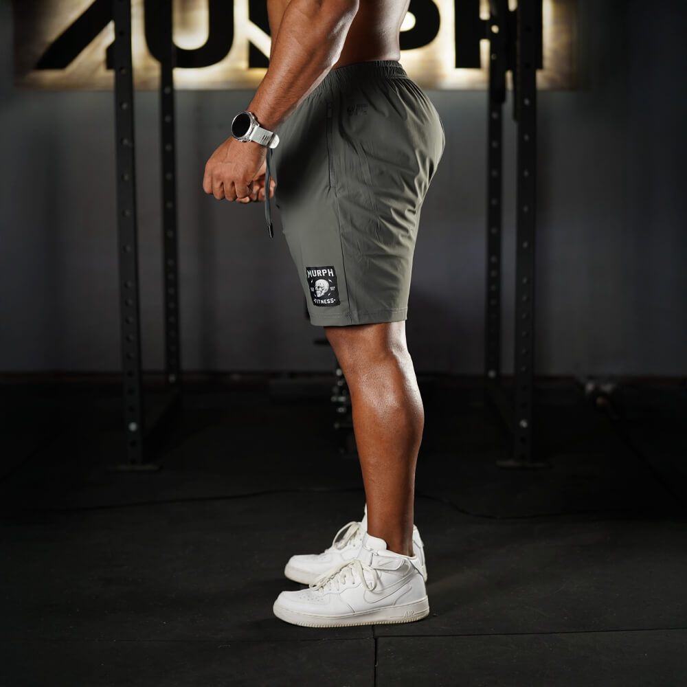 Short Barbells Build Respect - Steel Gray