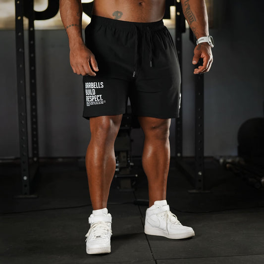 Short Barbells Build Respect - Mineral Black