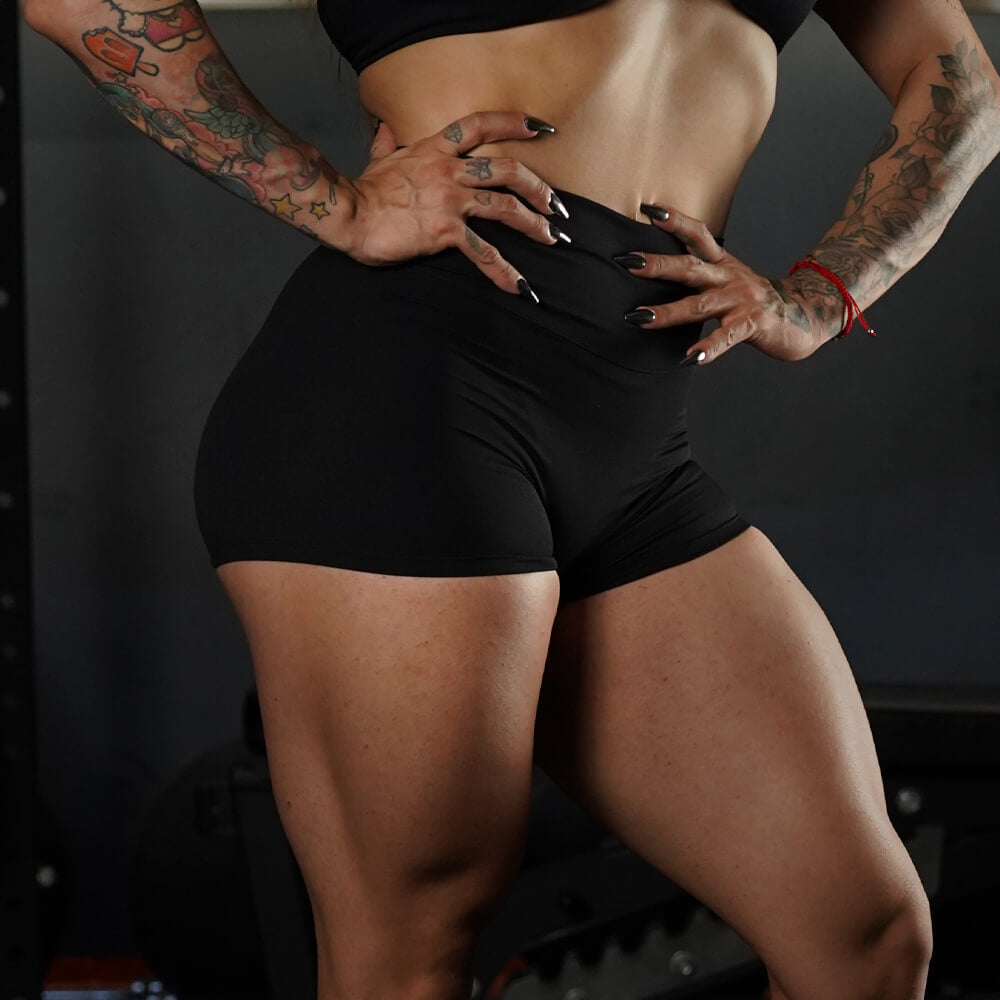 Calza Corta Seamless Murph - Black