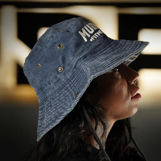 Gorro Pescador Murph - Acid Blue/White