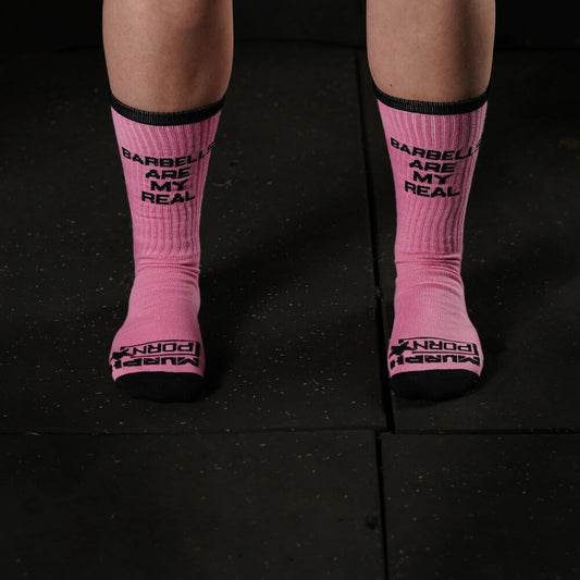 Calcetines Barbells Are My Real Porn - Rosado
