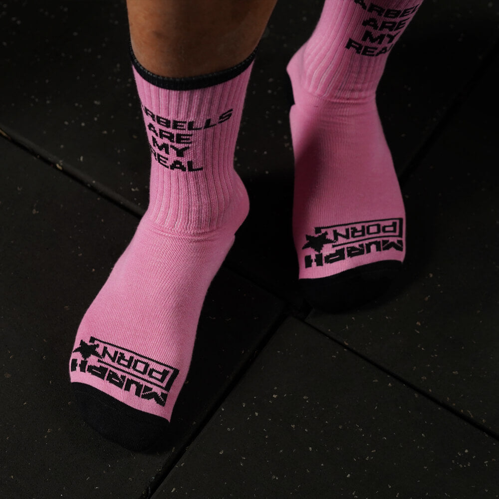Calcetines Barbells Are My Real Porn - Rosado