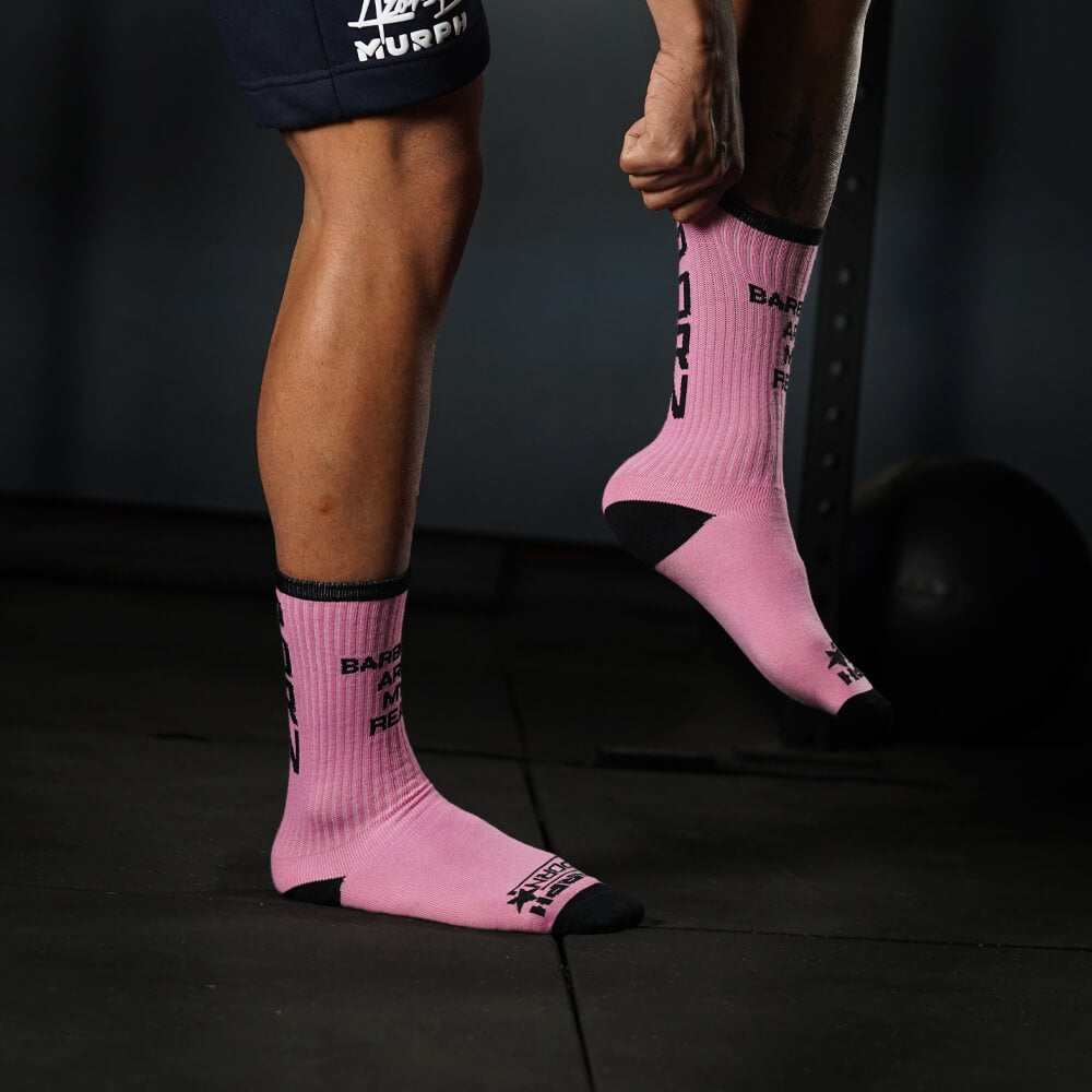 Calcetines Barbells Are My Real Porn - Rosado