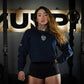 Crop Top Manga Larga Lifting Dept - Navy Blue