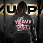 Crop Top Manga Larga LIFT HEAVY & RUN FAST - Gris Charcoal