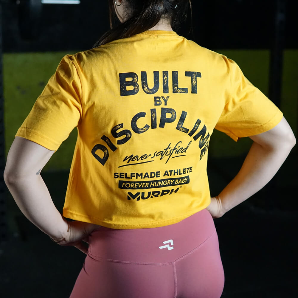 Crop Top Built By Discipline - Amarillo