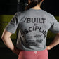 Crop Top Built By Discipline - Charcoal Heather