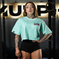 Crop Top Oversize Hardcore Mentality - Menta
