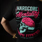 Crop Top Hardcore Mentality - Negro