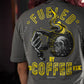 Crop Top Fueled By Coffee - Gris Charcoal