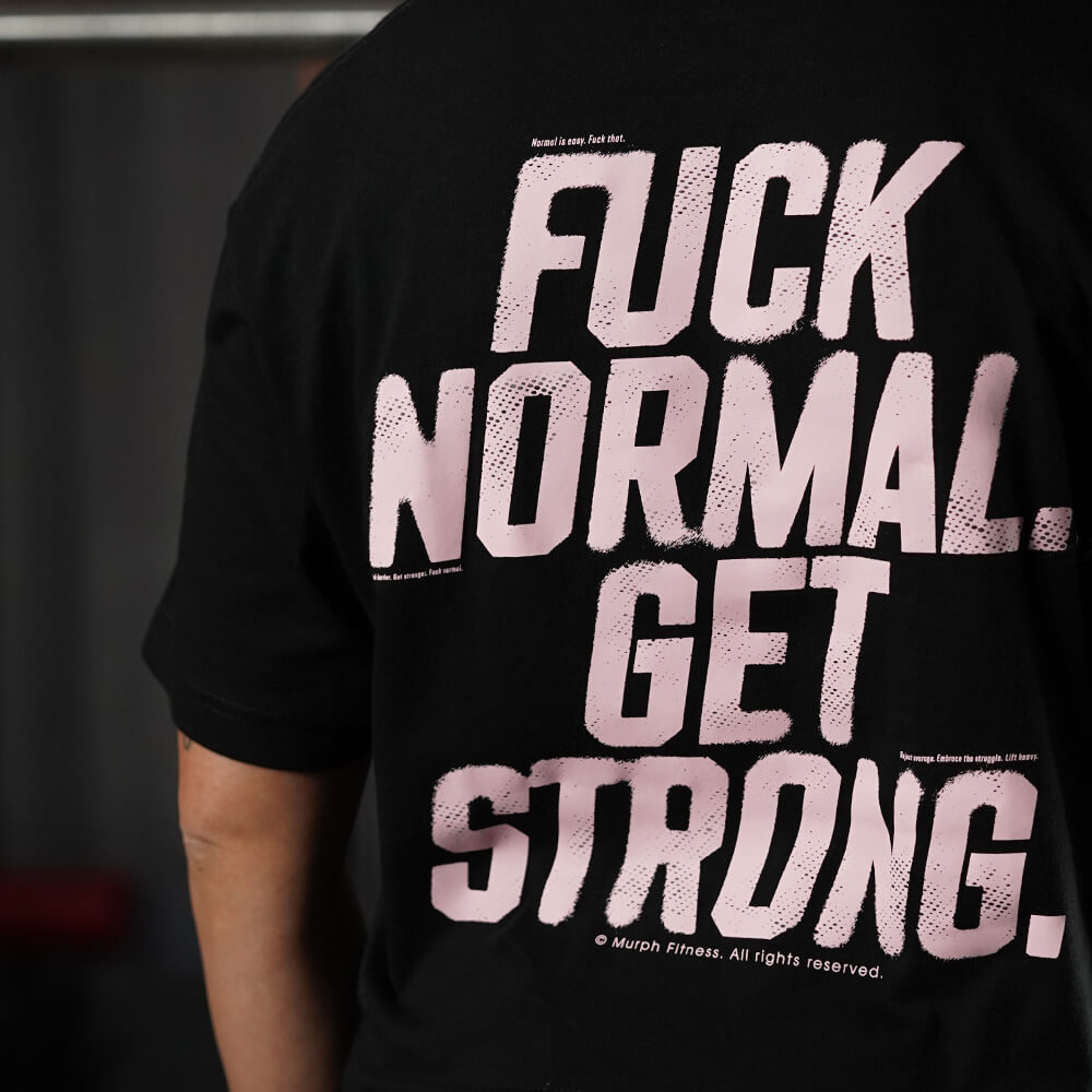 Crop Top FUCK NORMAL - Negro