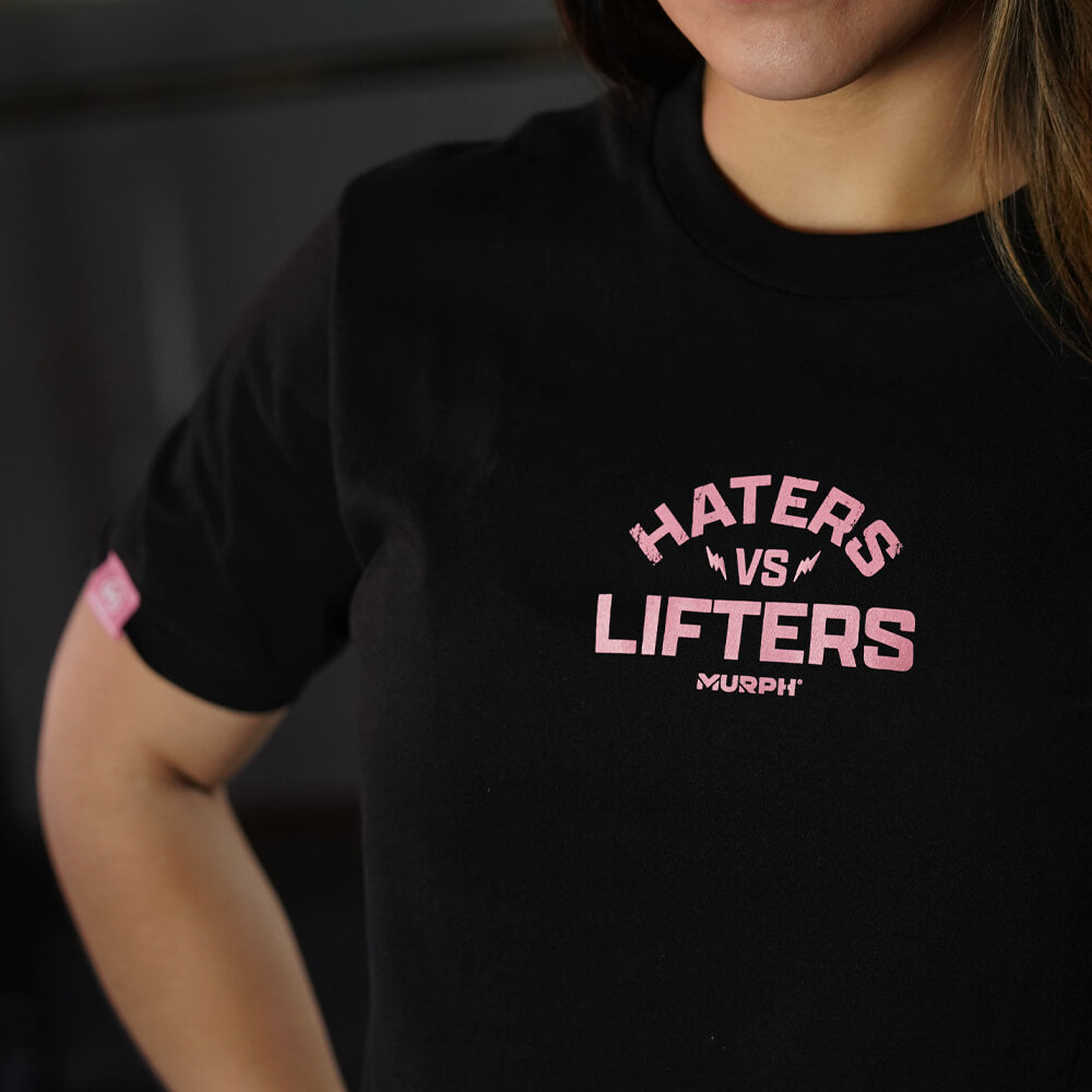 Crop Top Haters Vs Lifters - Negro