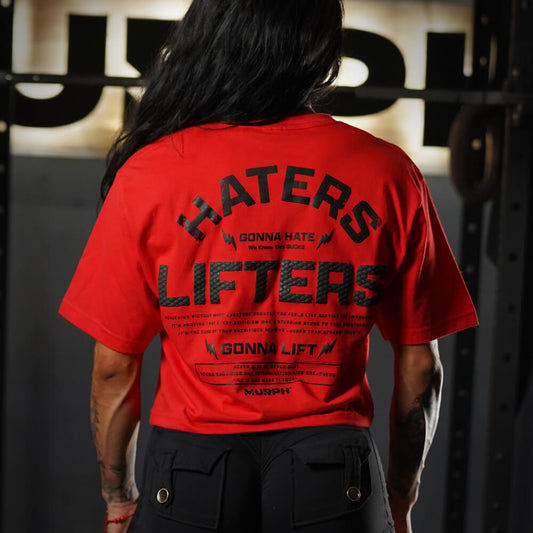 Crop Top Haters Vs Lifters - Rojo