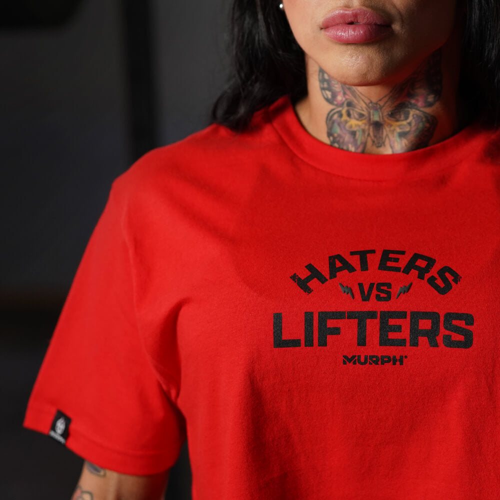 Crop Top Haters Vs Lifters - Rojo