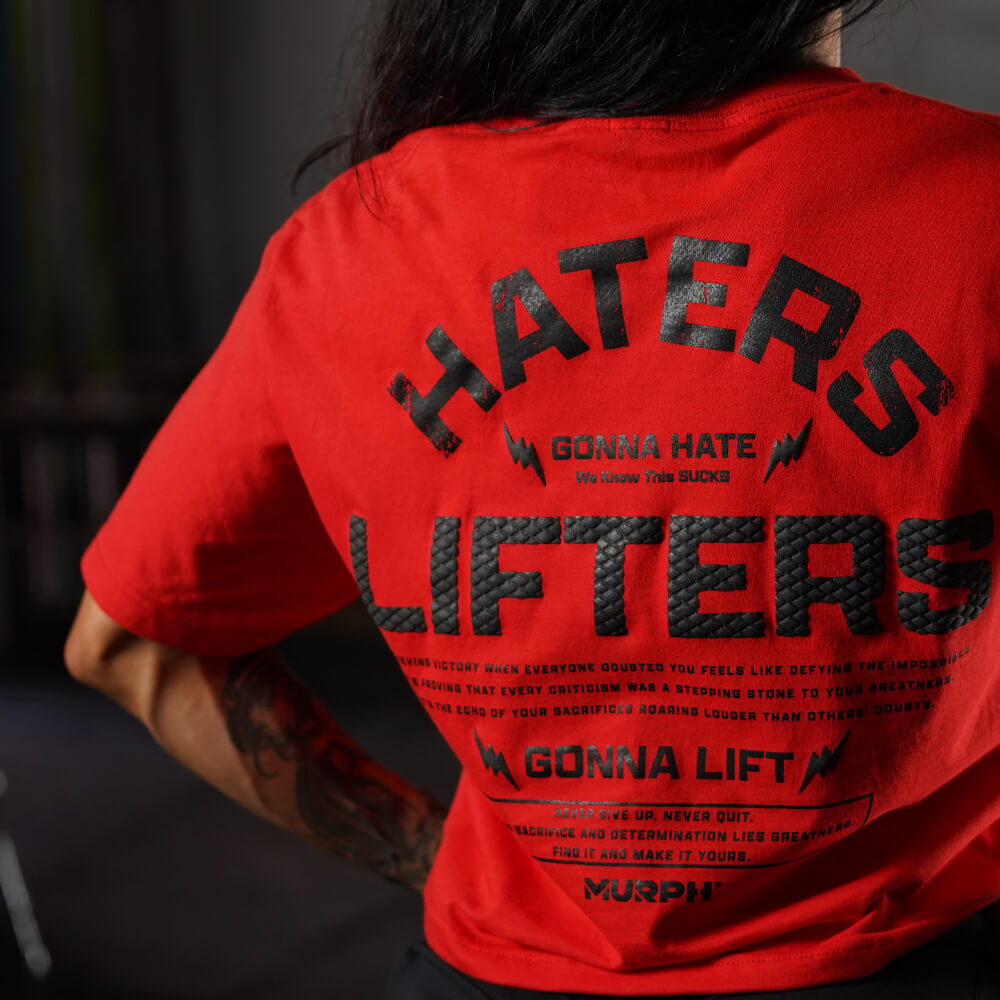 Crop Top Haters Vs Lifters - Rojo