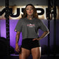 Crop Top KuroFit - Gris Charcoal