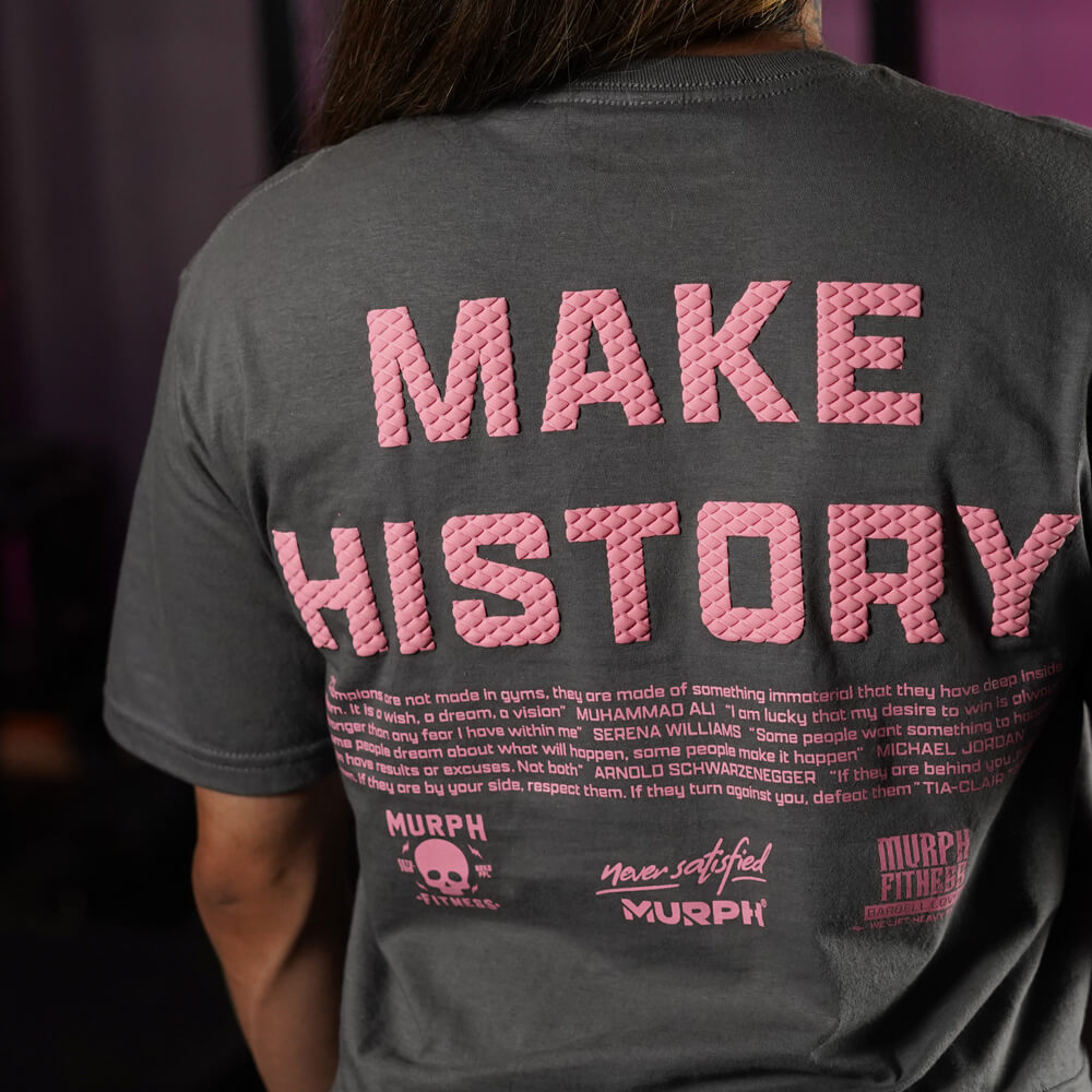 Crop Top Make History - Gris Charcoal