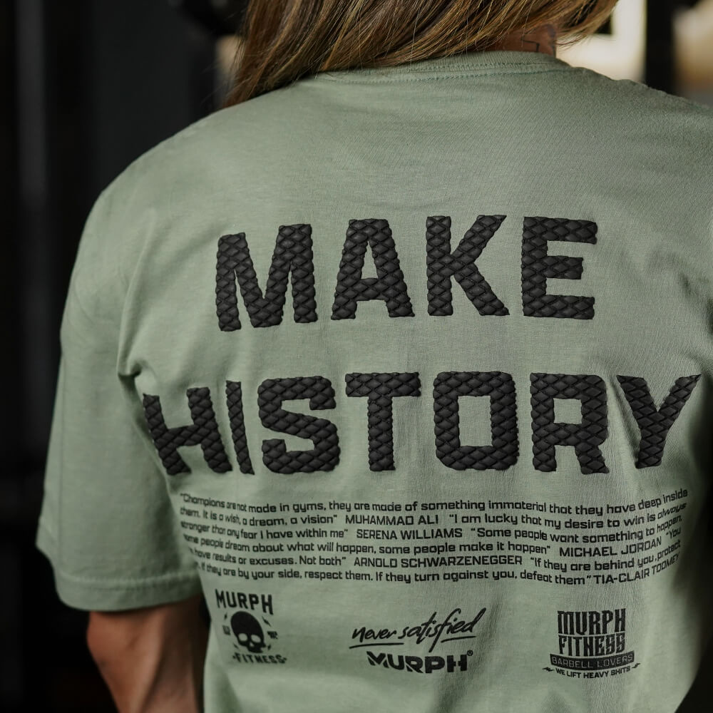 Crop Top Make History - Mossy Gray