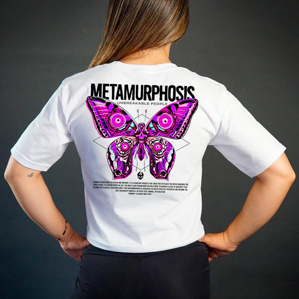 Crop Top Metamurphosis - Blanco