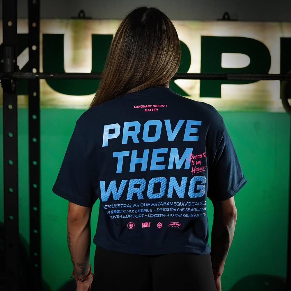 Crop Top PROVE THEM WRONG - Navy Blue