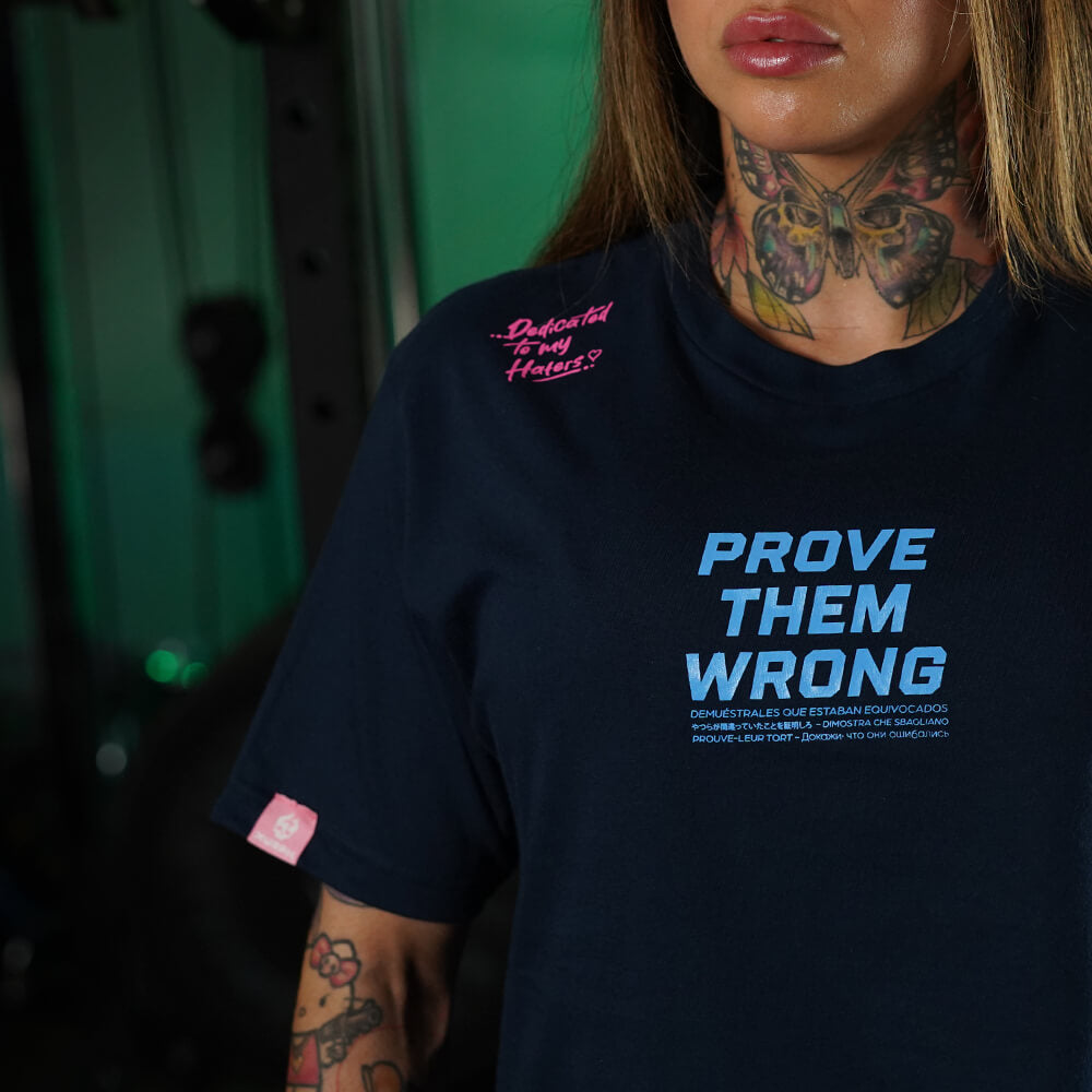 Crop Top PROVE THEM WRONG - Navy Blue