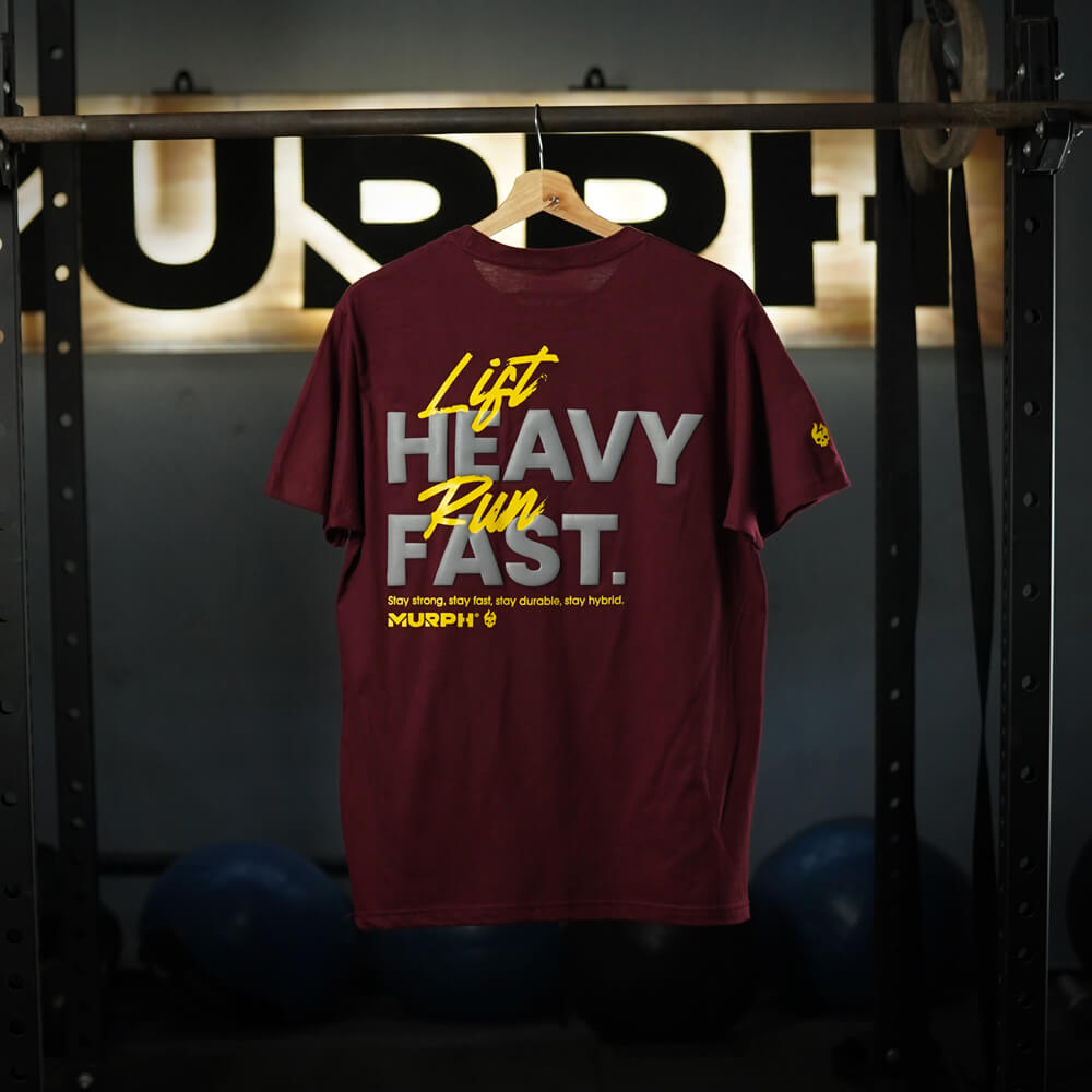 Polera Largo Intermedio LIFT HEAVY & RUN FAST - Burdeo