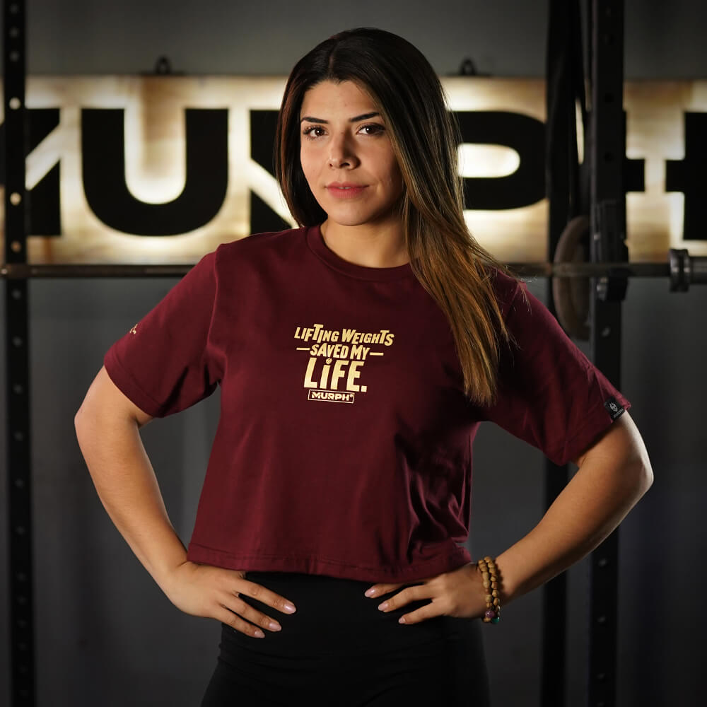 Crop Top Lifting Weights Saved my Life - Burdeo