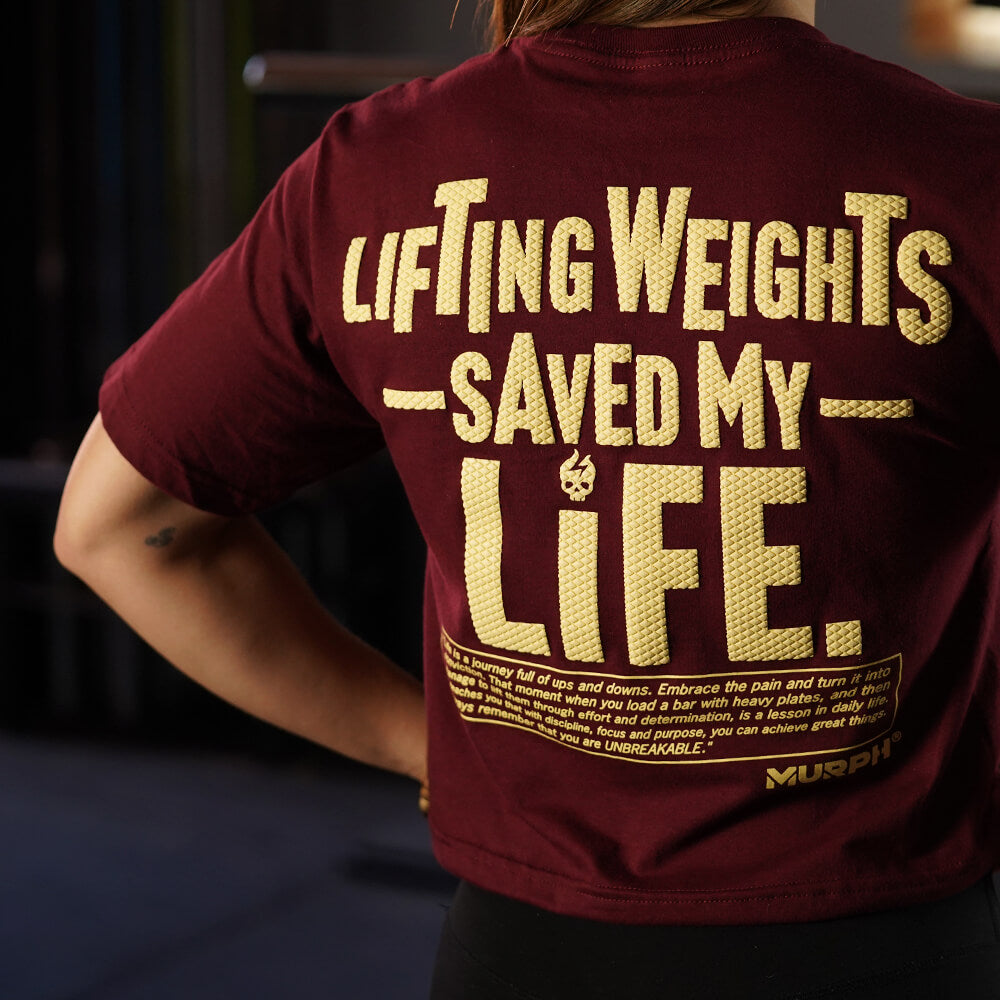 Crop Top Lifting Weights Saved my Life - Burdeo