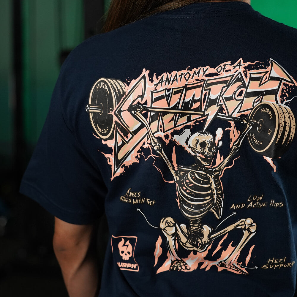 Crop Top Anatomy Of the Snatch - Navy Blue