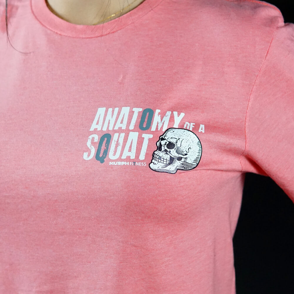 Crop Top Anatomy Of Squat - Coral