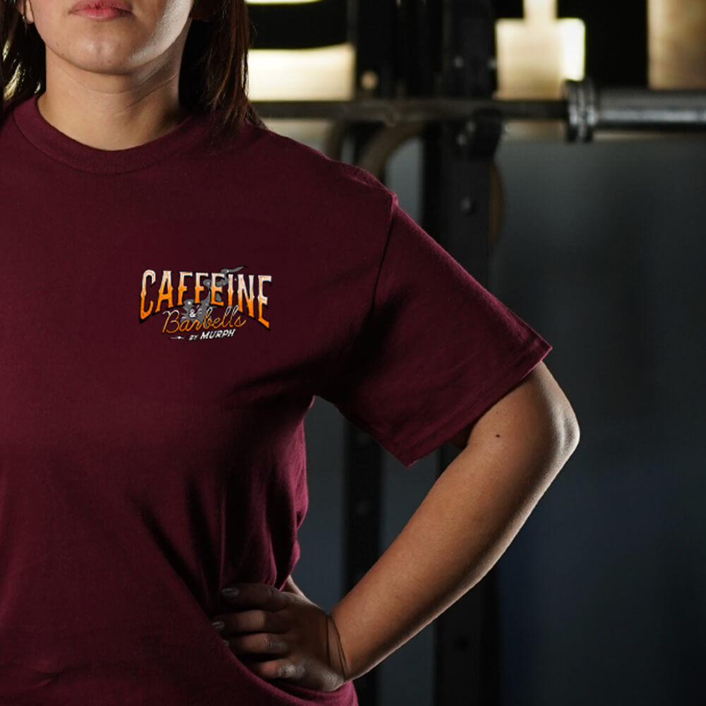 Polera Largo Intermedio Caffeine & Barbells - Burdeo