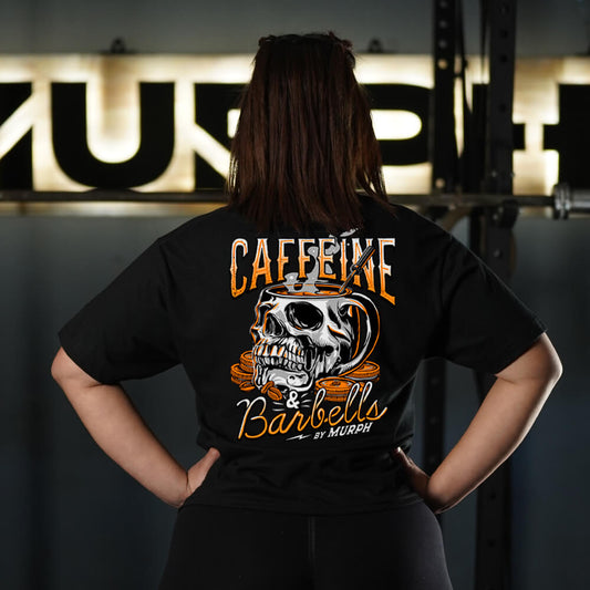 Polera Largo Intermedio Caffeine & Barbells - Negro