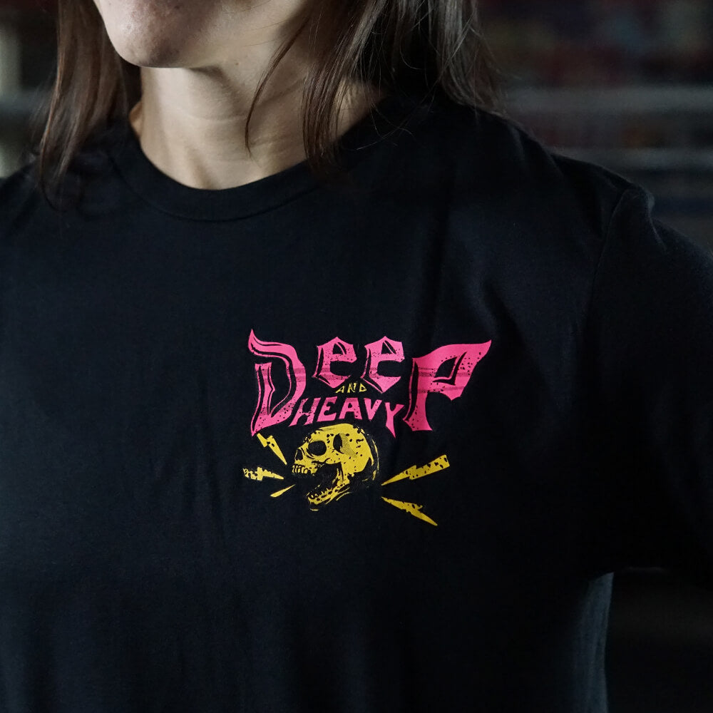 Polera Largo Intermedio Deep And Heavy - Negro