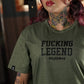 Polera Largo Intermedio Fucking Legend - Heather Tactical Green