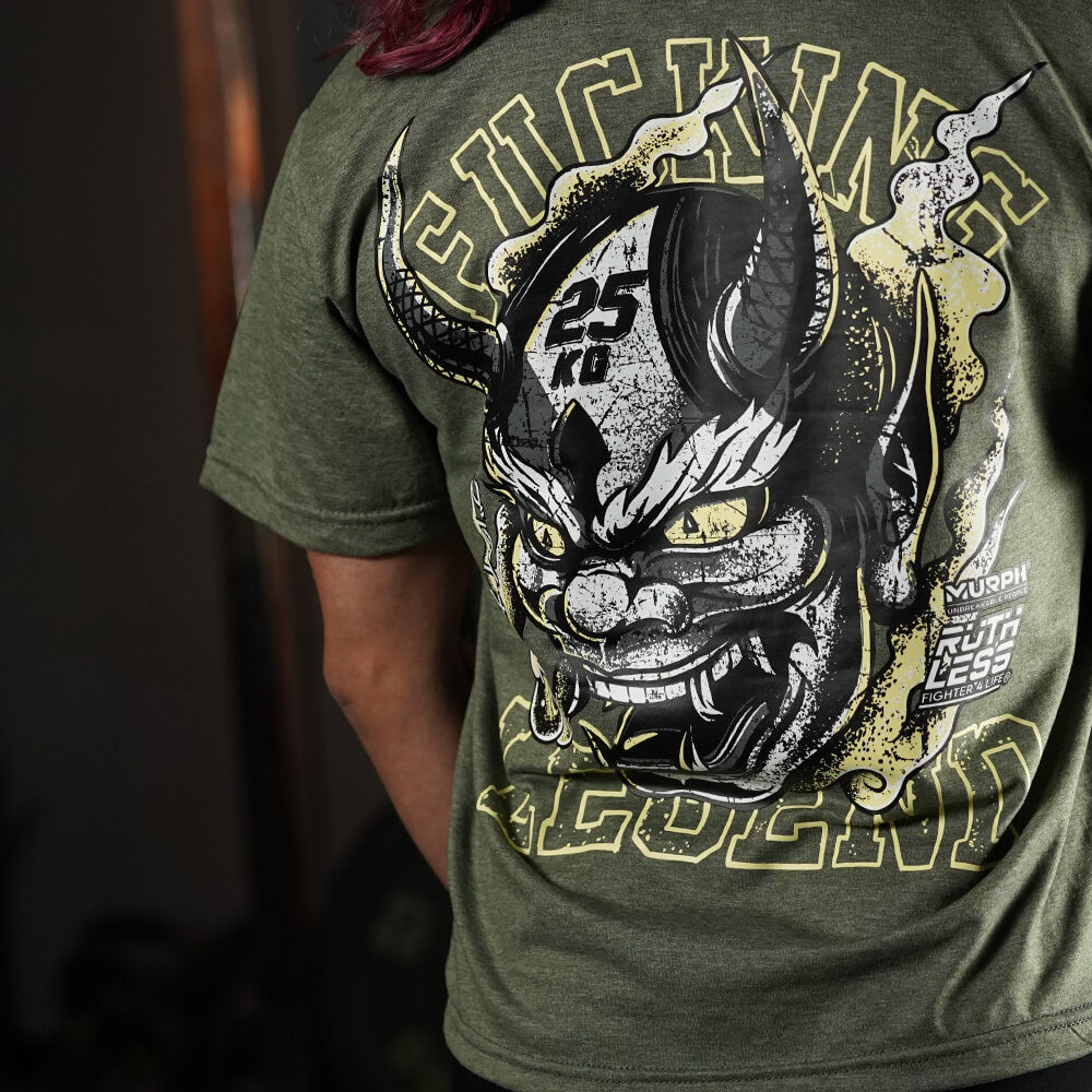 Polera Largo Intermedio Fucking Legend - Heather Tactical Green