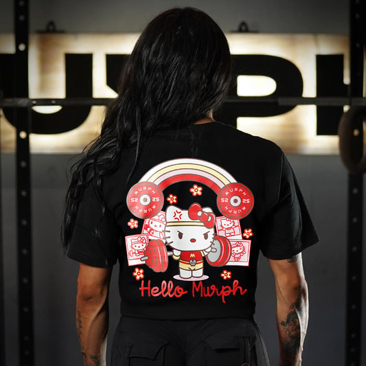 Crop Top Hello Murph - Negro