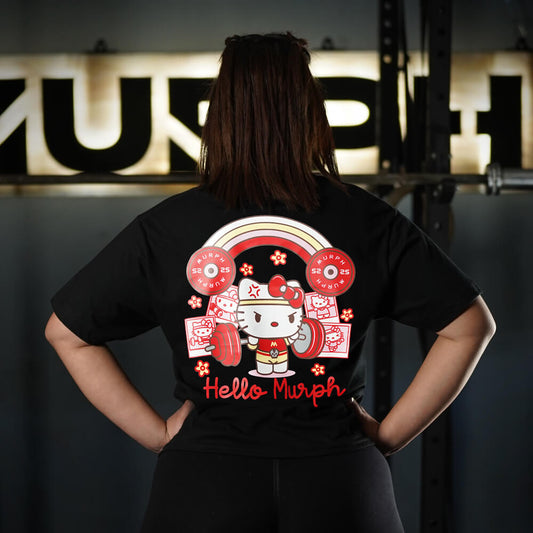 Polera Largo Intermedio Hello Murph - Negro