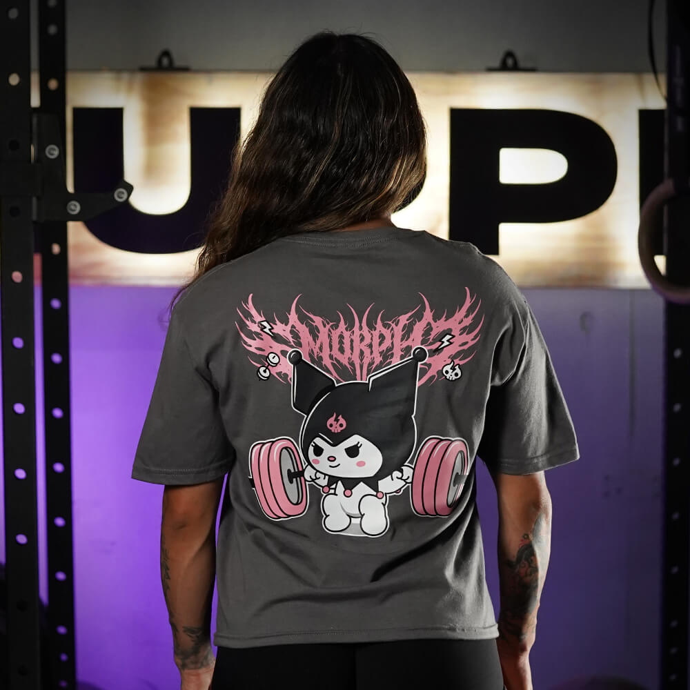 Polera Largo Intermedio KuroFit - Gris Charcoal