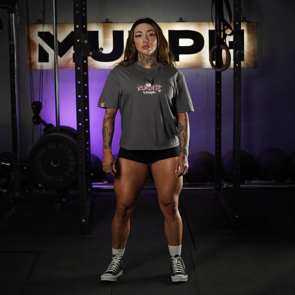 Polera Largo Intermedio KuroFit - Gris Charcoal