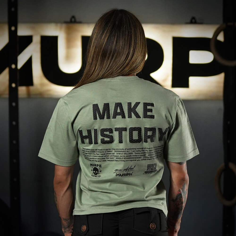 Polera Largo Intermedio Make History - Mossy Gray