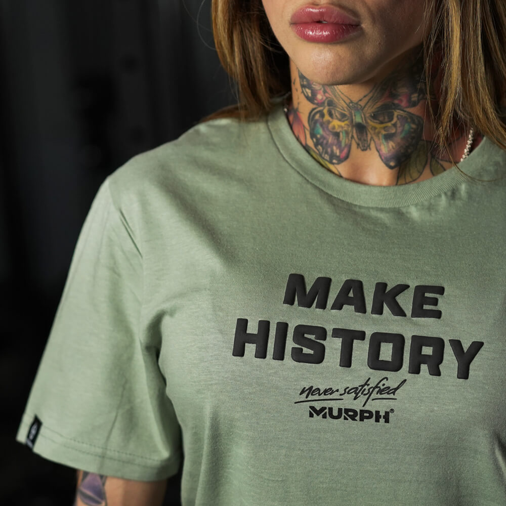 Polera Largo Intermedio Make History - Mossy Gray