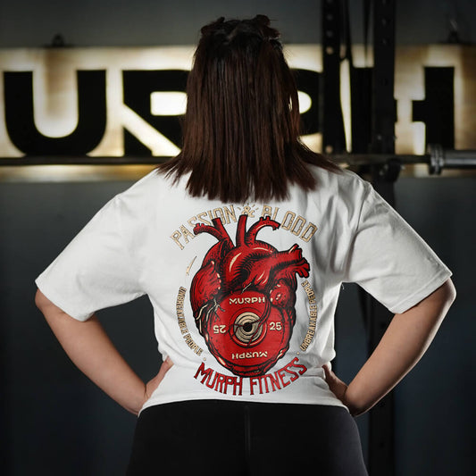 Polera Largo Intermedio Passion & Blood - Blanco