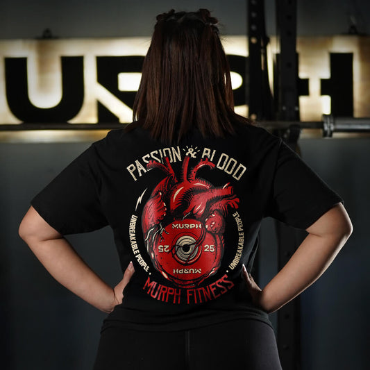 Polera Largo Intermedio Passion & Blood - Negro