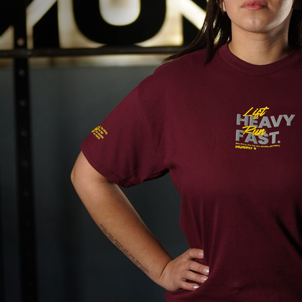 Polera Largo Intermedio LIFT HEAVY & RUN FAST - Burdeo