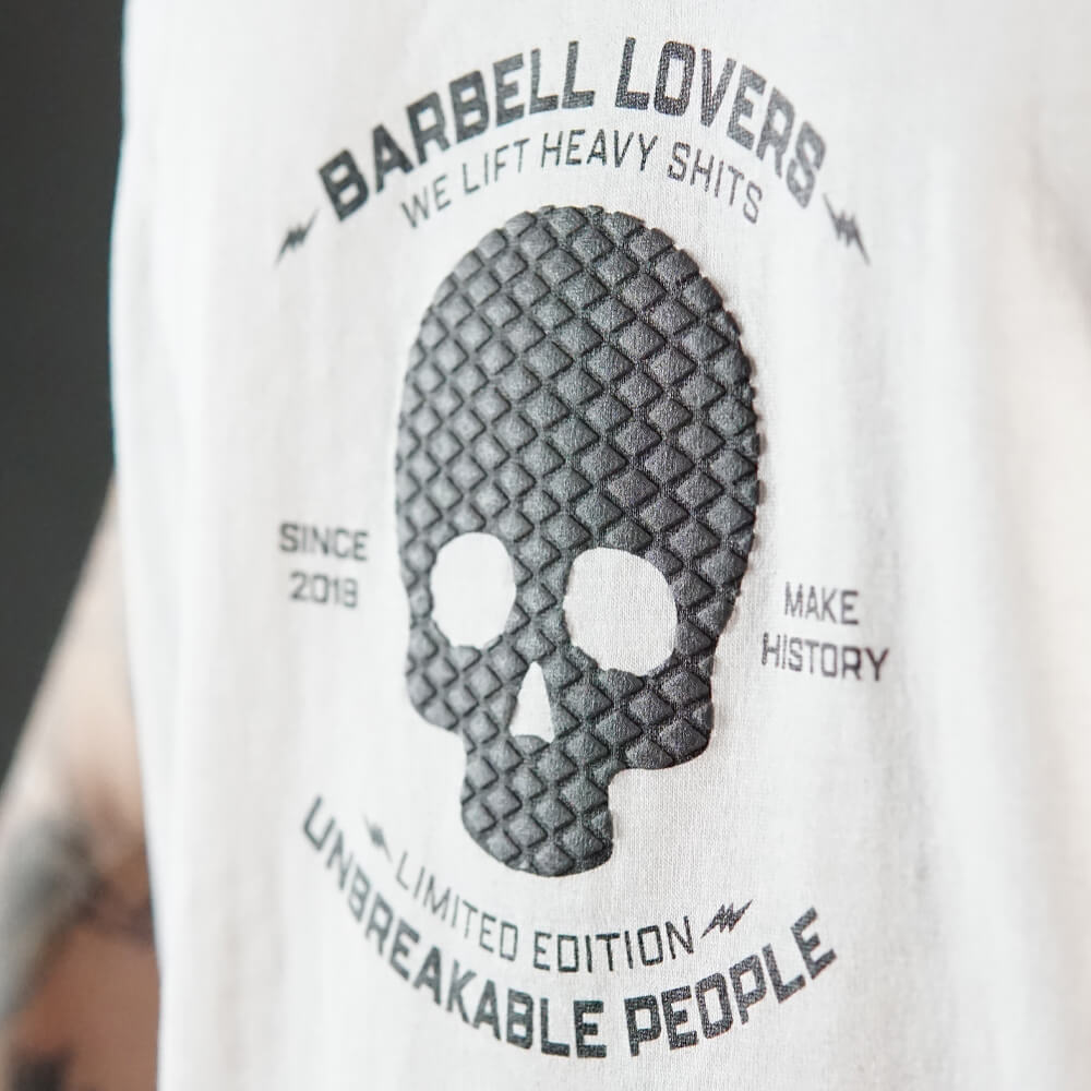 Musculosa Barbell Texture - Blanco