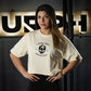 Crop Top Oversize Barbell Texture - Sweet Cream