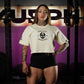 Crop Top Oversize Barbell Texture - Sweet Cream