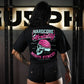 Crop Top Oversize Hardcore Mentality - Negro
